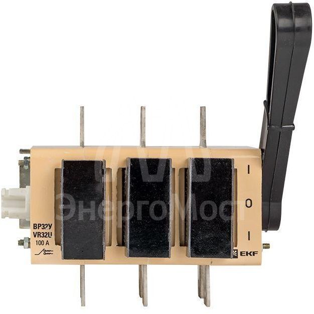 Выключатель-разъединитель ВР32У-31А71220 100А 2 напр. с дугогасит. камерами несъемная лев./прав. рукоятка MAXima EKF uvr32-31a71220