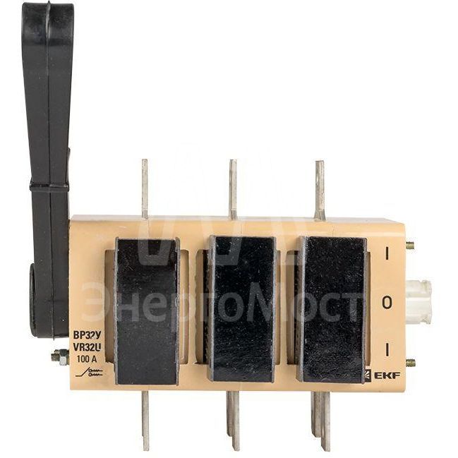 Выключатель-разъединитель ВР32У-31А71220 100А 2 напр. с дугогасит. камерами несъемная лев./прав. рукоятка MAXima EKF uvr32-31a71220