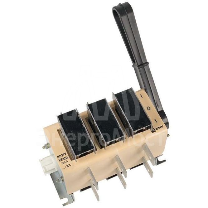 Выключатель-разъединитель ВР32У-31А71220 100А 2 напр. с дугогасит. камерами несъемная лев./прав. рукоятка MAXima EKF uvr32-31a71220