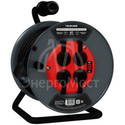 Удлинитель на метал. катушке 4х40м с заземл.16А IP44 КГ 3х1.5 с выкл. медь TOKOV ELECTRIC TKP-SK40-315-Z-KG