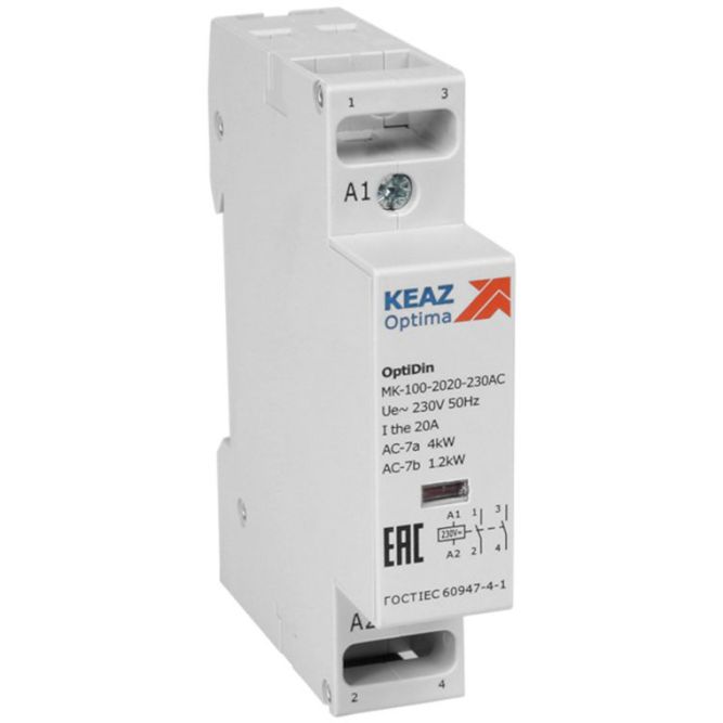 Контактор модульный OptiDin MK-100-2002-24AC КЭАЗ 321130