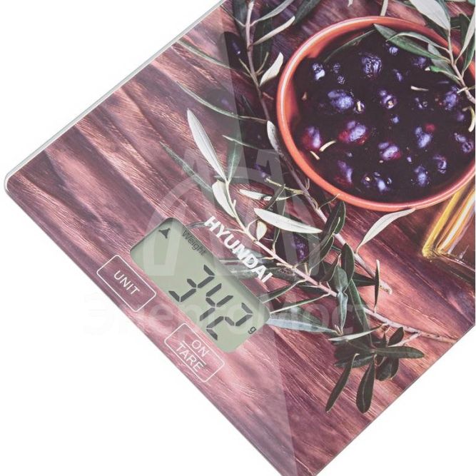 Весы кухонные электронные HYS-KG211 макс.вес 5кг рисунок HYUNDAI 1195237