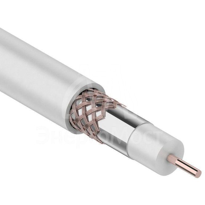 Кабель RG-6U+CU 64х0.12 75 Ом бухта Б (м) REXANT 01-2223