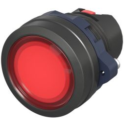 Головка кнопки плоская прозрачная без фиксации красн. DKC M22P-FMLRP