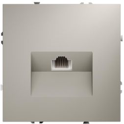 Розетка компьютерная 1-м СП S70 RJ45 кат.6 механизм кашемир Voltum VLS060103