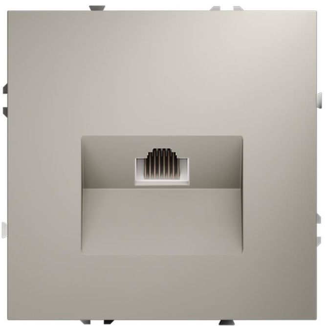 Розетка компьютерная 1-м СП S70 RJ45 кат.6 механизм кашемир Voltum VLS060103