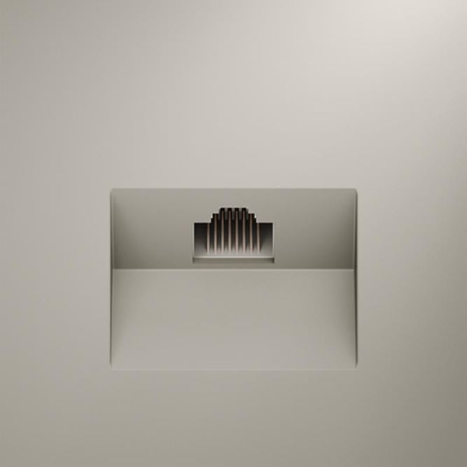 Розетка компьютерная 1-м СП S70 RJ45 кат.6 механизм кашемир Voltum VLS060103