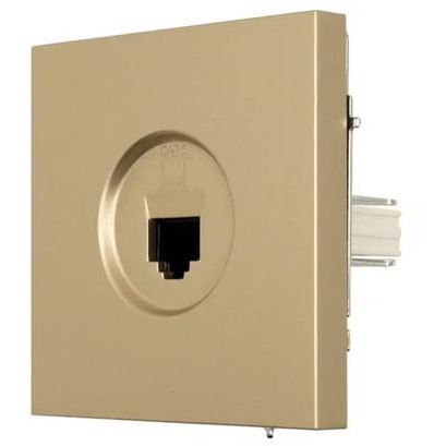 Розетка компьютерная 1-мест. СП ZIMA IP20 зол. LEZARD 704-3688-140