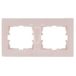Рамка 2-м Karina горизонт. крем. LEZARD 707-0300-147