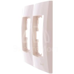 Рамка 2-м Karina горизонт. крем. LEZARD 707-0300-147