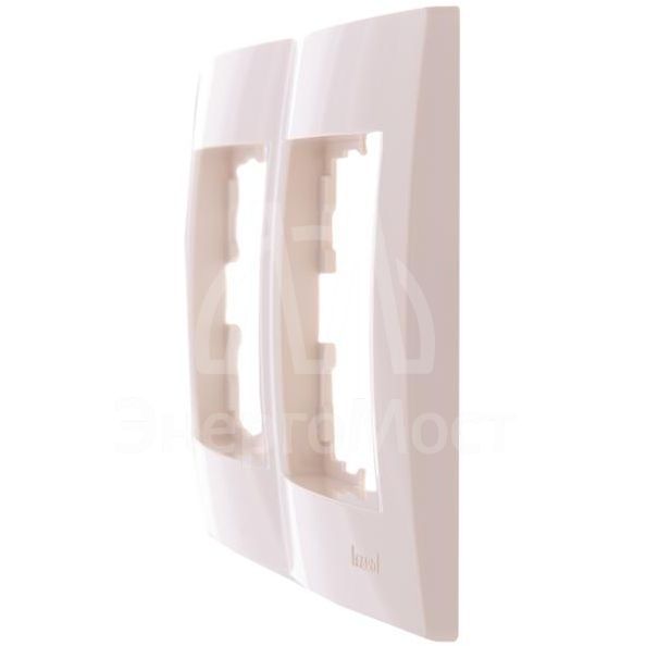 Рамка 2-м Karina горизонт. крем. LEZARD 707-0300-147
