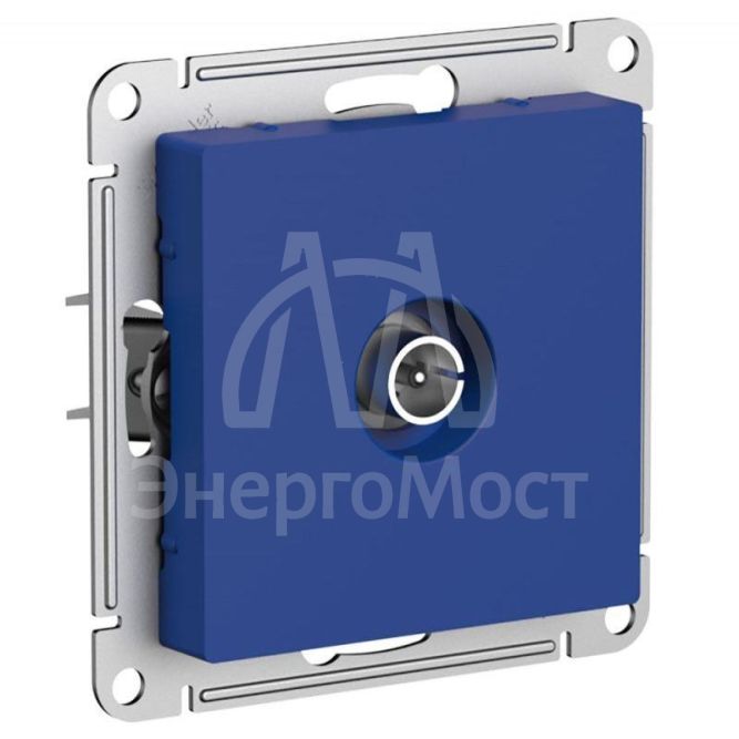 Розетка телевизионная TV AtlasDesign коннектор механизм аквамарин SE ATN001193