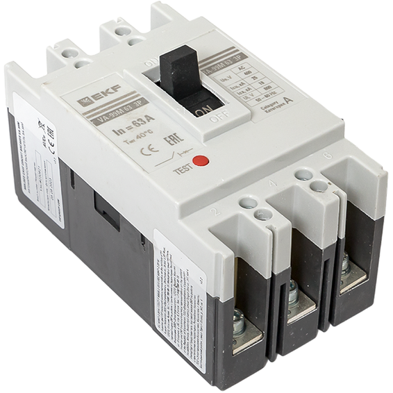 Выключатель автоматический 3п 63/63А 25кА ВА-99М PROxima EKF mccb99-63-63m