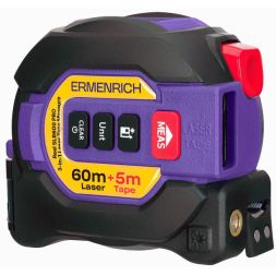 Рулетка с лазерным дальномером ("3 в 1") Reel SLR600 PRO Ermenrich 86175
