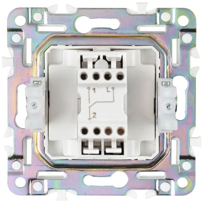 Выключатель проходной 1-кл. SKANDY 10А SK-V02Bl черн. IEK SK-V12-0-10-K02