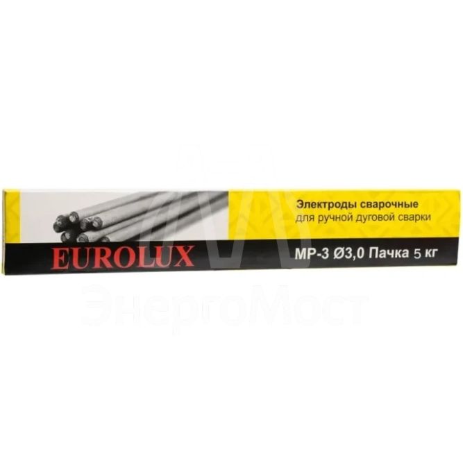 Электрод Eurolux МР-3 Ф3,0 Пачка 1 кг