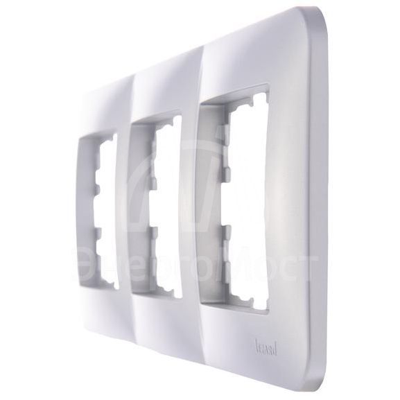 Рамка 3-м KARINA LIFE горизонт. мат. серебр. LEZARD 708-4300-148