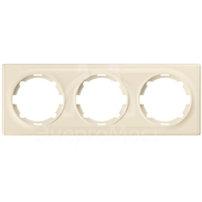 Рамка 3-м Florence беж. 1E52301301 OneKeyElectro 2172807