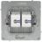 Розетка компьютерная 2-м KANT RJ45 кат.5E без шторки бел. магнолия DKC 7000664