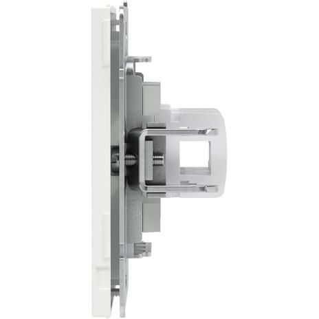 Розетка компьютерная 2-м KANT RJ45 кат.5E без шторки бел. магнолия DKC 7000664