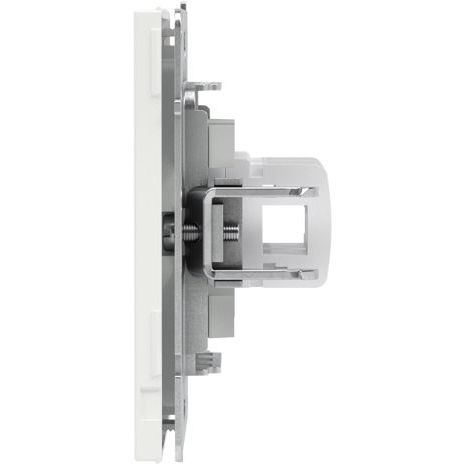 Розетка компьютерная 2-м KANT RJ45 кат.5E без шторки бел. магнолия DKC 7000664