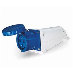 Розетка стационарная ОП PPC 133 63А 3п 2Р+РЕ 220В IP67 Pro JazzWay 5072756