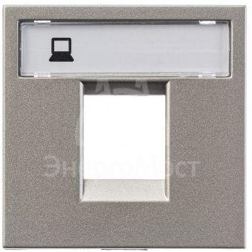 Накладка для 1-го суппорта/разъема типа 2017... и/или 2018... 2мод. Zenit шампань ABB 2CLA221810N1901