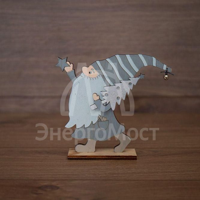 Фигура деревянная &amp;quot;Гномик&amp;quot; 17х4х15см NEON-NIGHT 504-004