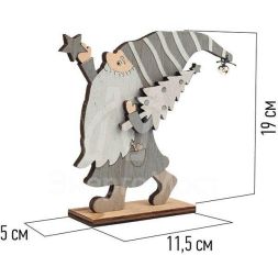 Фигура деревянная &amp;quot;Гномик&amp;quot; 17х4х15см NEON-NIGHT 504-004