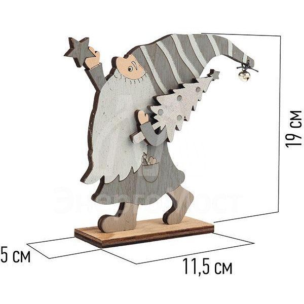 Фигура деревянная &amp;quot;Гномик&amp;quot; 17х4х15см NEON-NIGHT 504-004