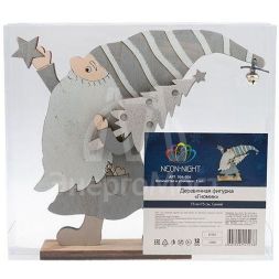 Фигура деревянная &amp;quot;Гномик&amp;quot; 17х4х15см NEON-NIGHT 504-004