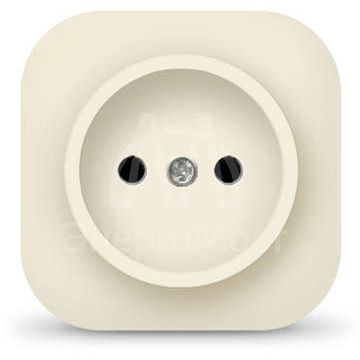 Розетка 1-м ОП 10А IP20 без заземл. сл. кость IONICH 1431