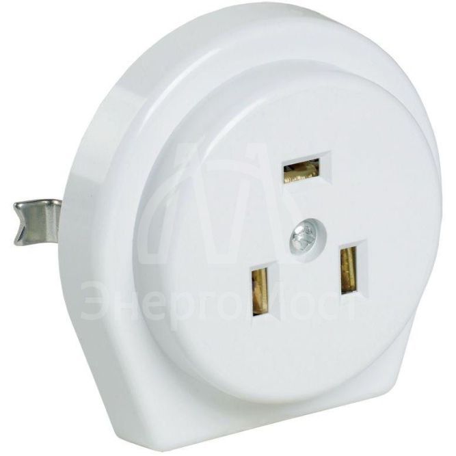 Розетка СП РПпл11-01-Ст разборная для плиты 32А с заземл. бел. IEK ERP11-32-01-K01