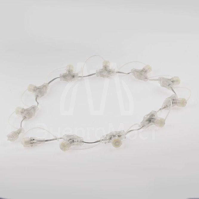 Разветвитель 1м шаг 10см 10 гнезд IP44 24В для низковольтных гирлянд провод ПВХ Эра Б0051900