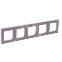 Рамка Levit 5п кофе макиато/бел. ABB 2CHH015050A6018