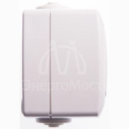 Розетка 1-м ОП Рондо 10А IP44 250В защ. шторка без заземл. бел. SchE RA10-125B-BI