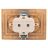 Розетка 2-м СП Мира керам. с заземл. метал. зол. LEZARD 701-1313-127