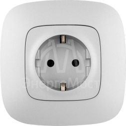 Механизм розетки 1-м СП Valena Allure 16А IP2X 250В 2К+З с лиц. панелью безвинт. зажимы алюм. Leg 753921
