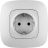 Механизм розетки 1-м СП Valena Allure 16А IP2X 250В 2К+З с лиц. панелью безвинт. зажимы алюм. Leg 753921