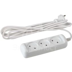 Удлинитель U-3-5m 3х5м без зазeмл. ПВС 2х1 10А ЭРА Б0028356