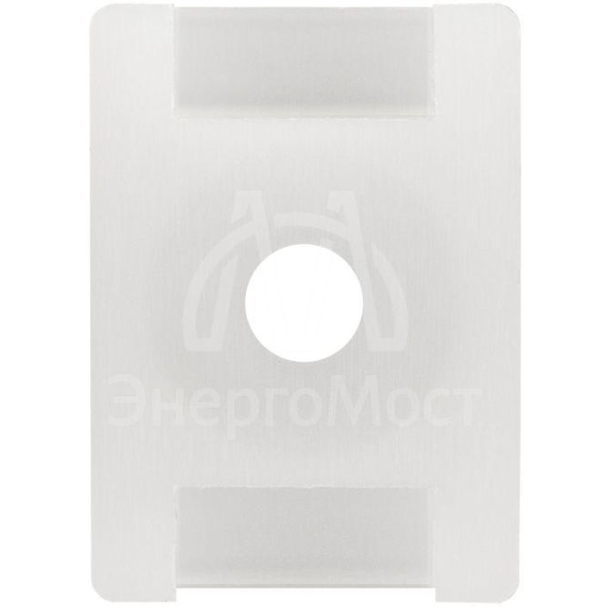 Площадка для крепления стяжки 22х16мм (ПС-2) бел. (уп.10шт) Rexant 07-2102-10