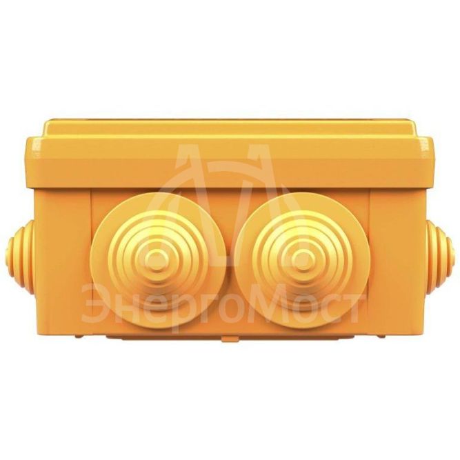 Коробка ответвительная FS 100х100х50мм 5р 450В 10А 6кв.мм с каб. вводами и клеммн. IP55 пластик. DKC FSB11506