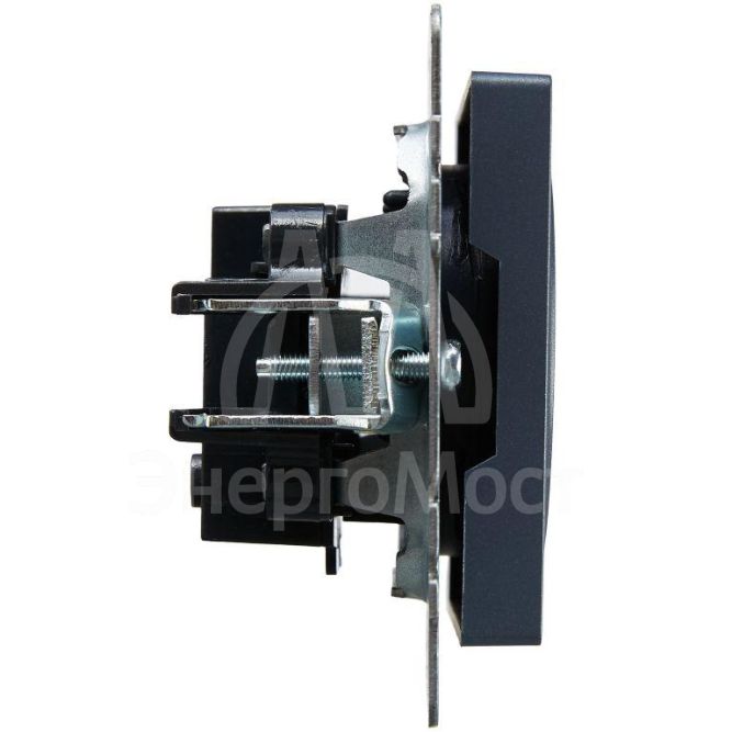 Розетка 1-м СП BRITE РС10-1-0-БрМ 10А без заземл. без защ. шторок маренго IEK BR-R10-10-K35