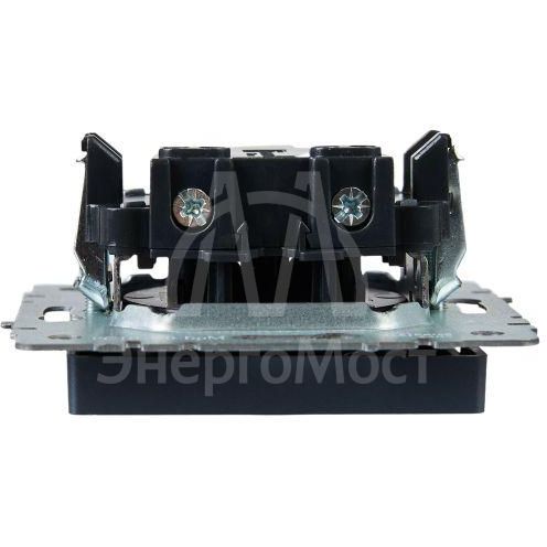 Розетка 1-м СП BRITE РС10-1-0-БрМ 10А без заземл. без защ. шторок маренго IEK BR-R10-10-K35