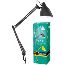 Светильник KD-335 C09 настольный с метал. струбциной 230В 40Вт E27 светло-сер. Camelion 13881