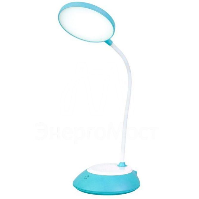 Светильник UF-744 C13 6Вт CCT настольный диммир. голуб. Ultraflash 14470