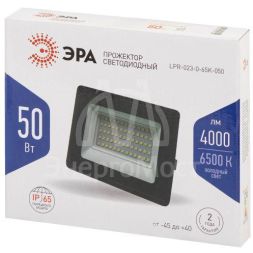 Прожектор светодиодный LPR-023-0-65K-050 50Вт 6500К 4000лм IP65 уличный Эра Б0052024