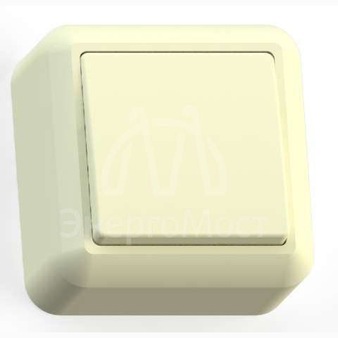 Выключатель 1-кл. ОП Оптима 10А IP20 А110-377 с монтаж. пластиной сл. кость Кунцево 8030