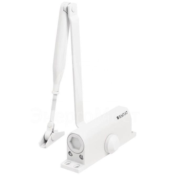 Доводчик дверной ULTIMATE ДД-100 A-W (40-120кг) морозостойкий бел. БУЛАТ 14923