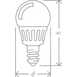 Лампа светодиодная 94 476 NLL-P-G45-5-230-2.7K-E14 5Вт шар 2700К тепл. бел. E14 330лм 220-240В Navigator 94476